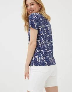 FatFace Maggie Geo Batik T-Shirt|Women Tops & T-Shirts