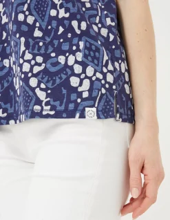 FatFace Maggie Geo Batik T-Shirt|Women Tops & T-Shirts