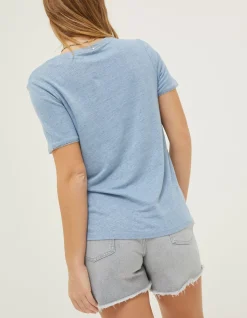 FatFace Maggie Linen T Shirt|Women Tops & T-Shirts