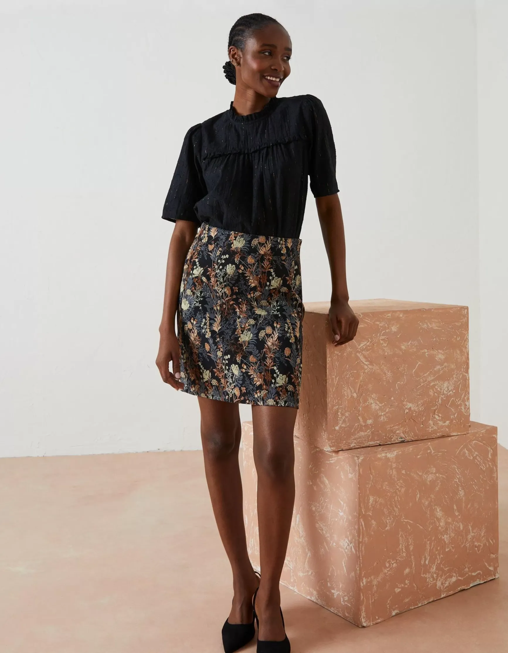 FatFace Maggie Metallic Blouse|Women Shirts & Blouses