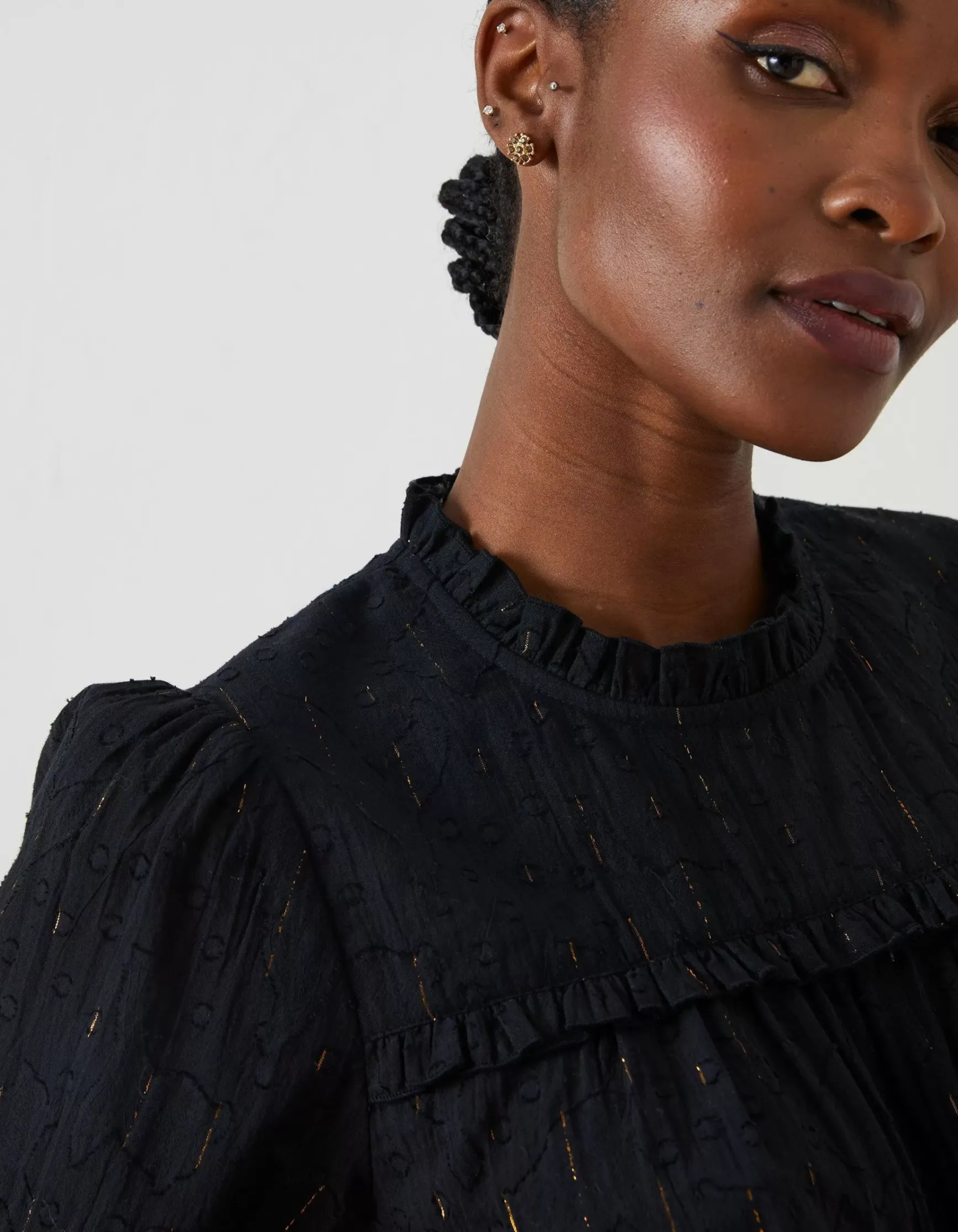 FatFace Maggie Metallic Blouse|Women Shirts & Blouses