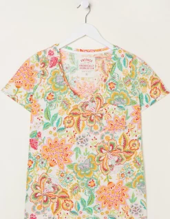 FatFace Maggie Paradise Floral T-Shirt|Women Tops & T-Shirts