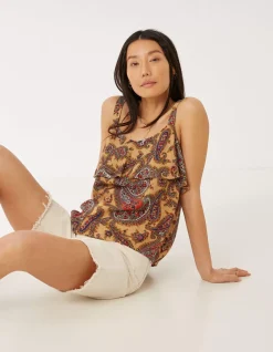 FatFace Maisie Paisley Cami|Women Tops & T-Shirts