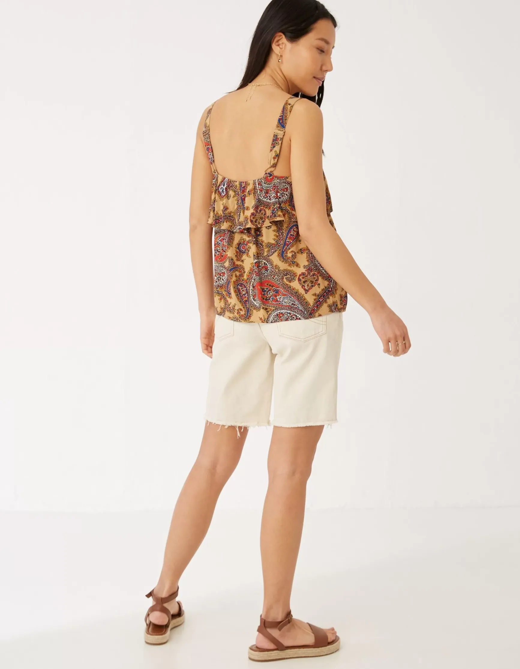 FatFace Maisie Paisley Cami|Women Tops & T-Shirts