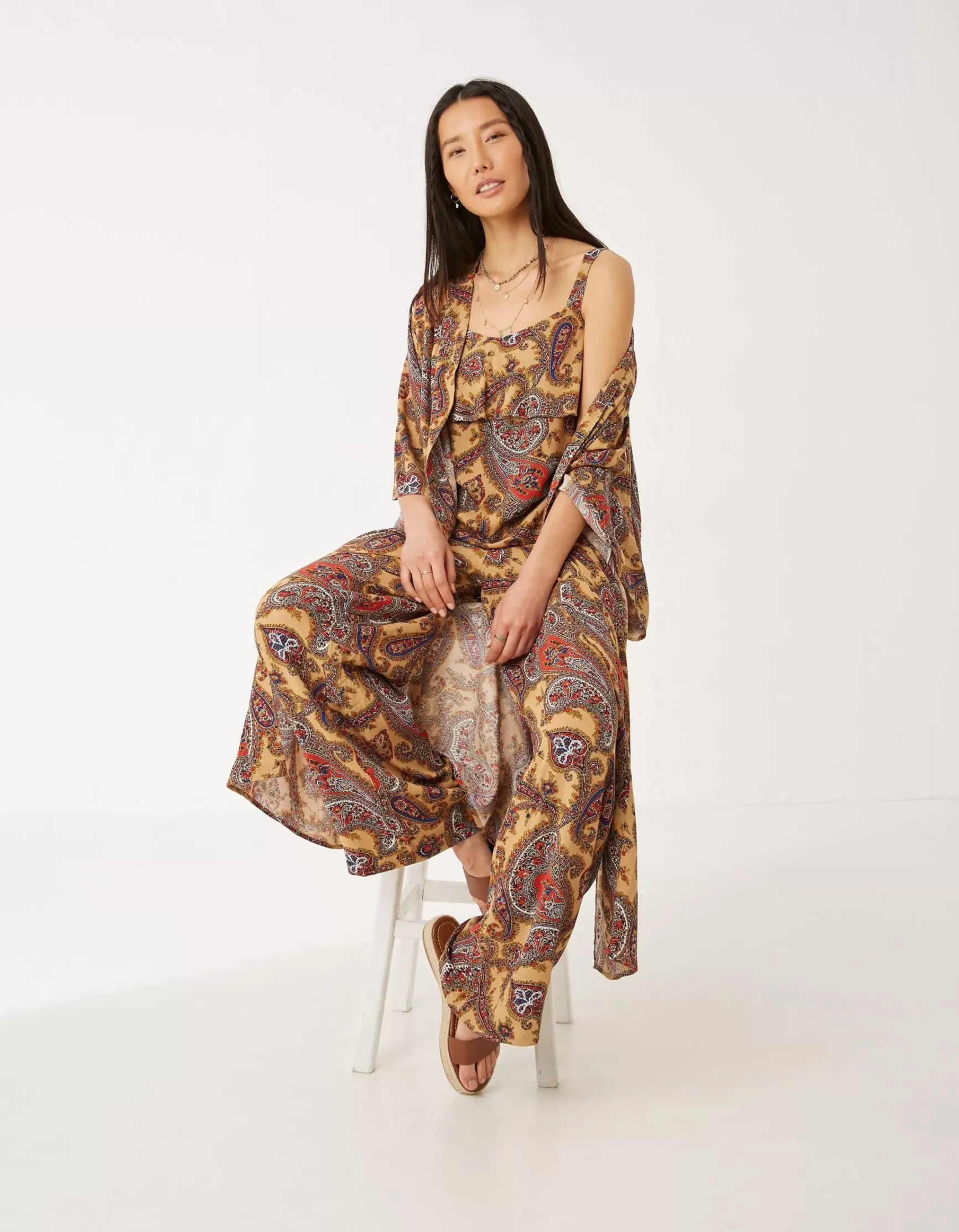 FatFace Maisie Paisley Cami|Women Tops & T-Shirts