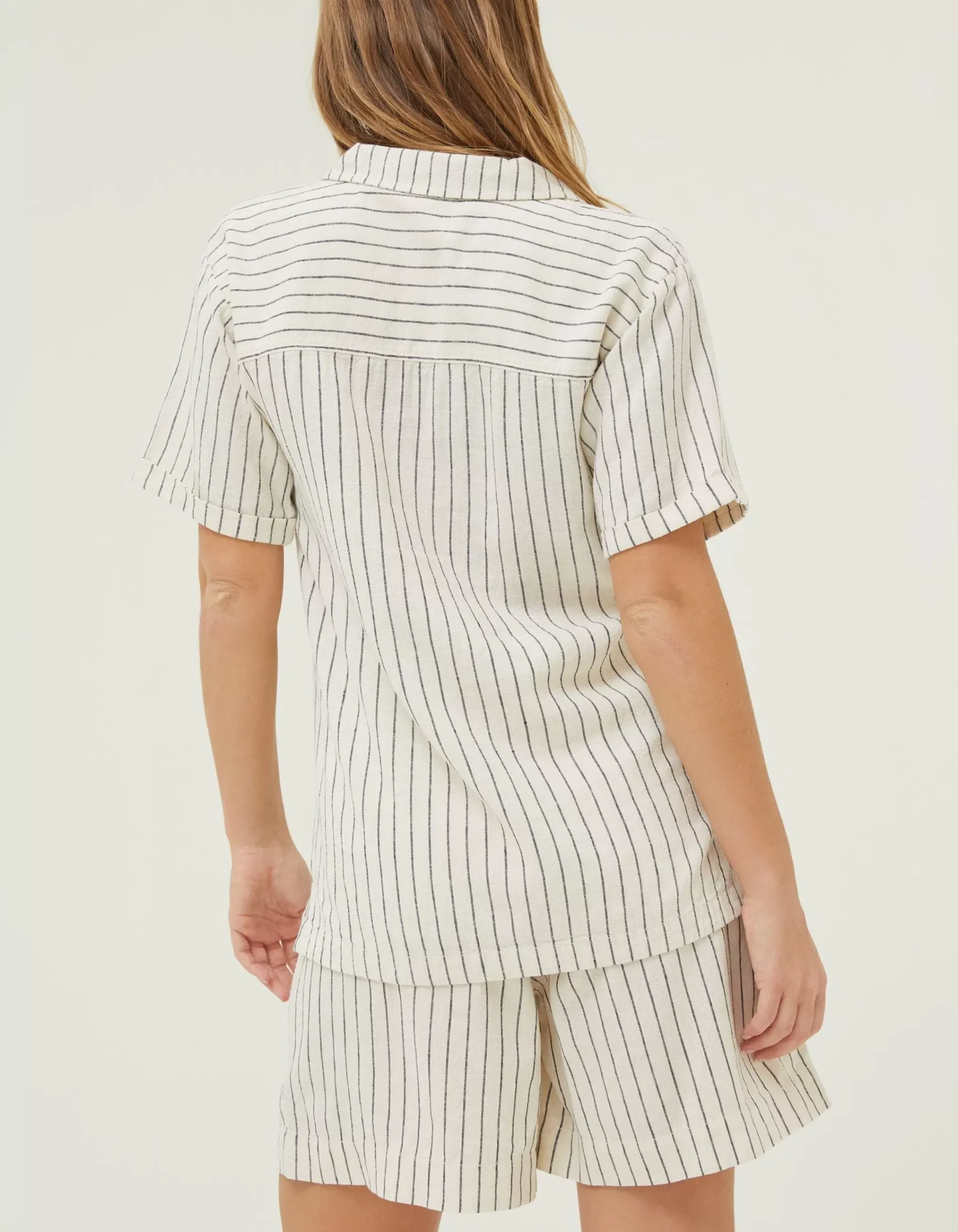 FatFace Mali Linen Blend Stripe Shirt|Women Shirts & Blouses