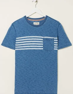 FatFace Mcs Indigo Stripe T-Shirt|Men T-Shirts