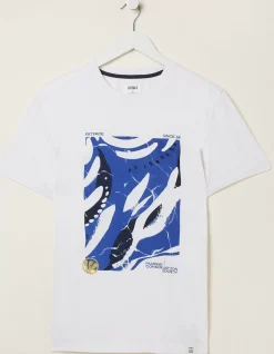 FatFace Mcs Organic Abstract T-Shirt|Men T-Shirts