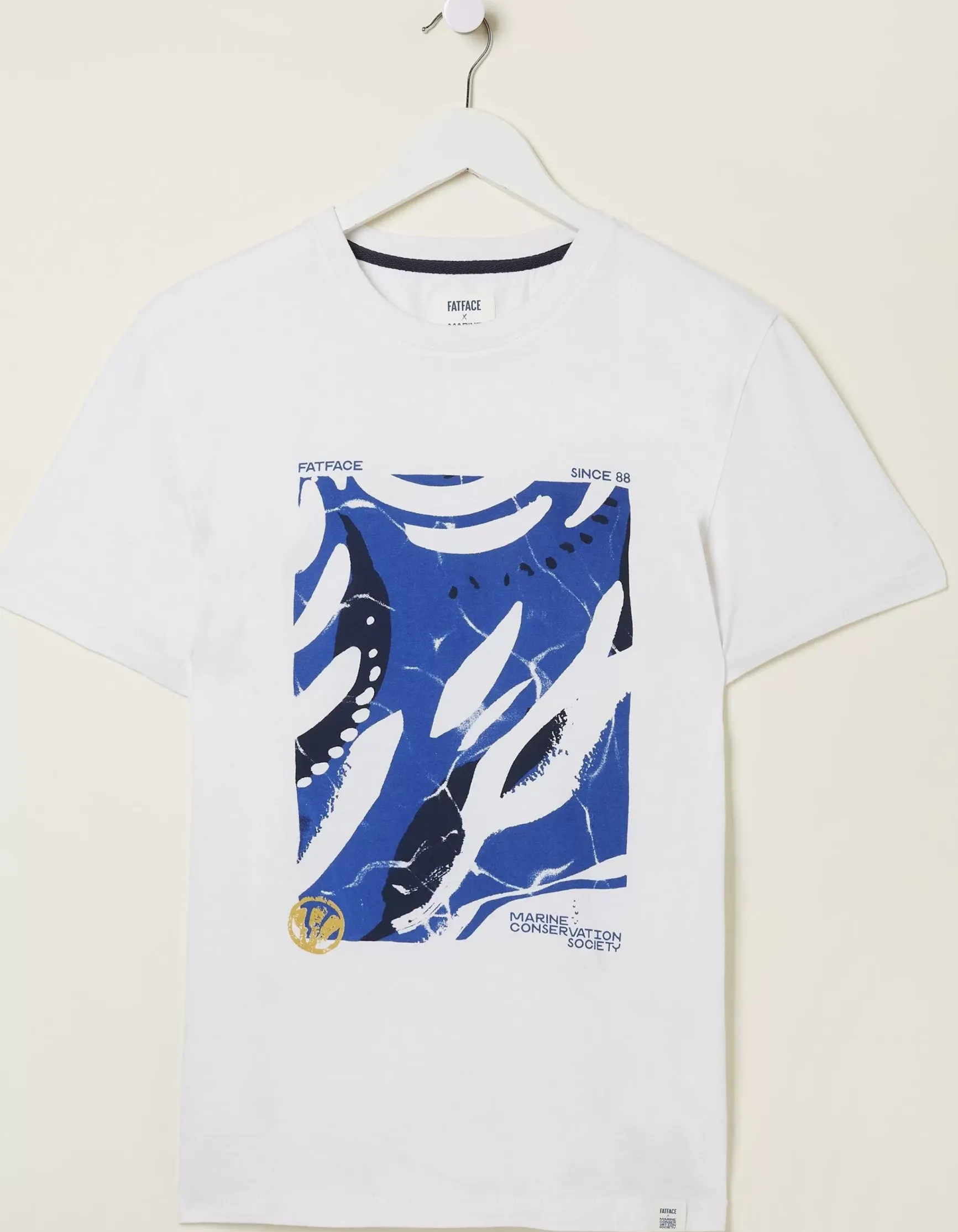 FatFace Mcs Organic Abstract T-Shirt|Men T-Shirts