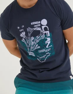 FatFace Mcs Organic Seaweed T-Shirt|Men T-Shirts