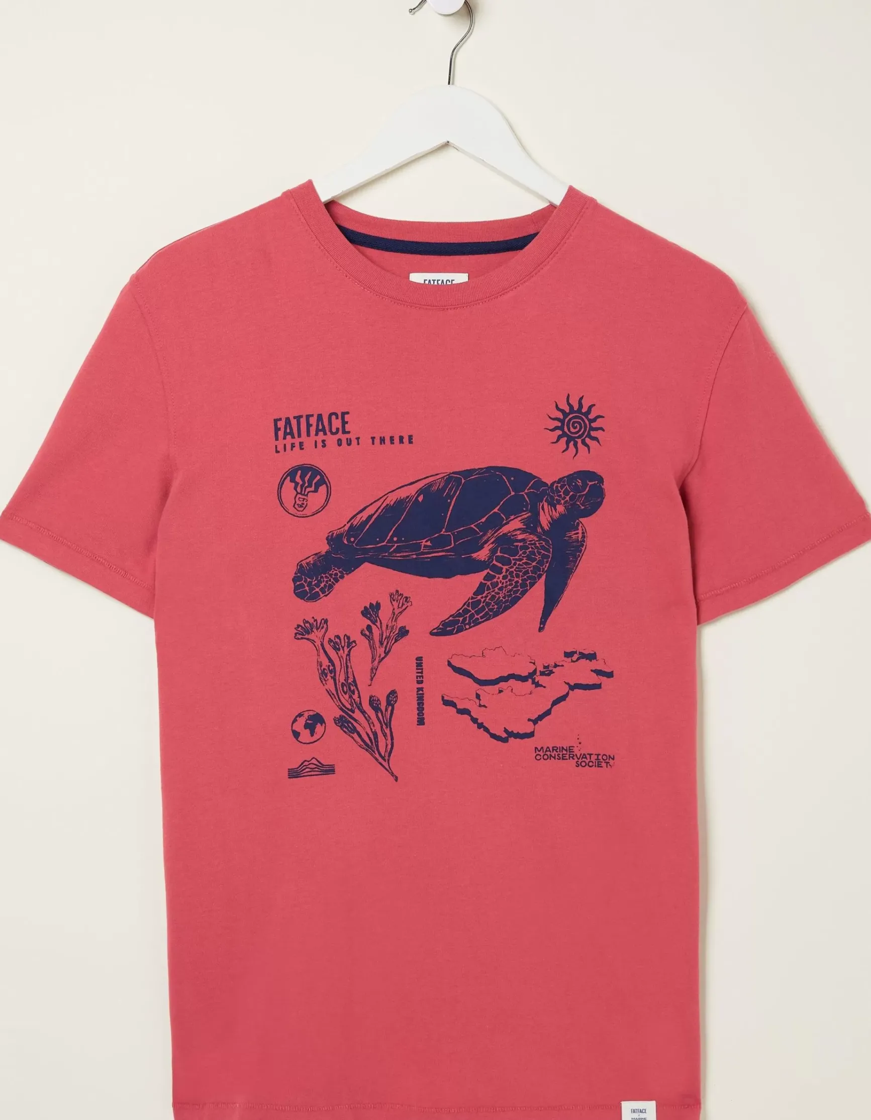 FatFace Mcs Organic Turtle T-Shirt|Men T-Shirts