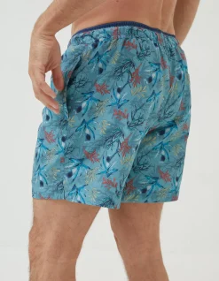 FatFace Mcs Trevose Coral Swim Shorts|Men Swimwear