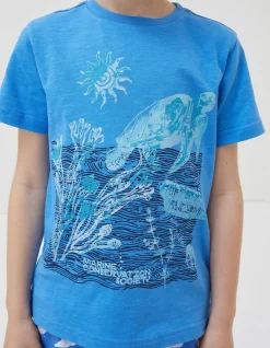 FatFace Mcs Turtle Jersey T-Shirt|Boys T-Shirts & Polos