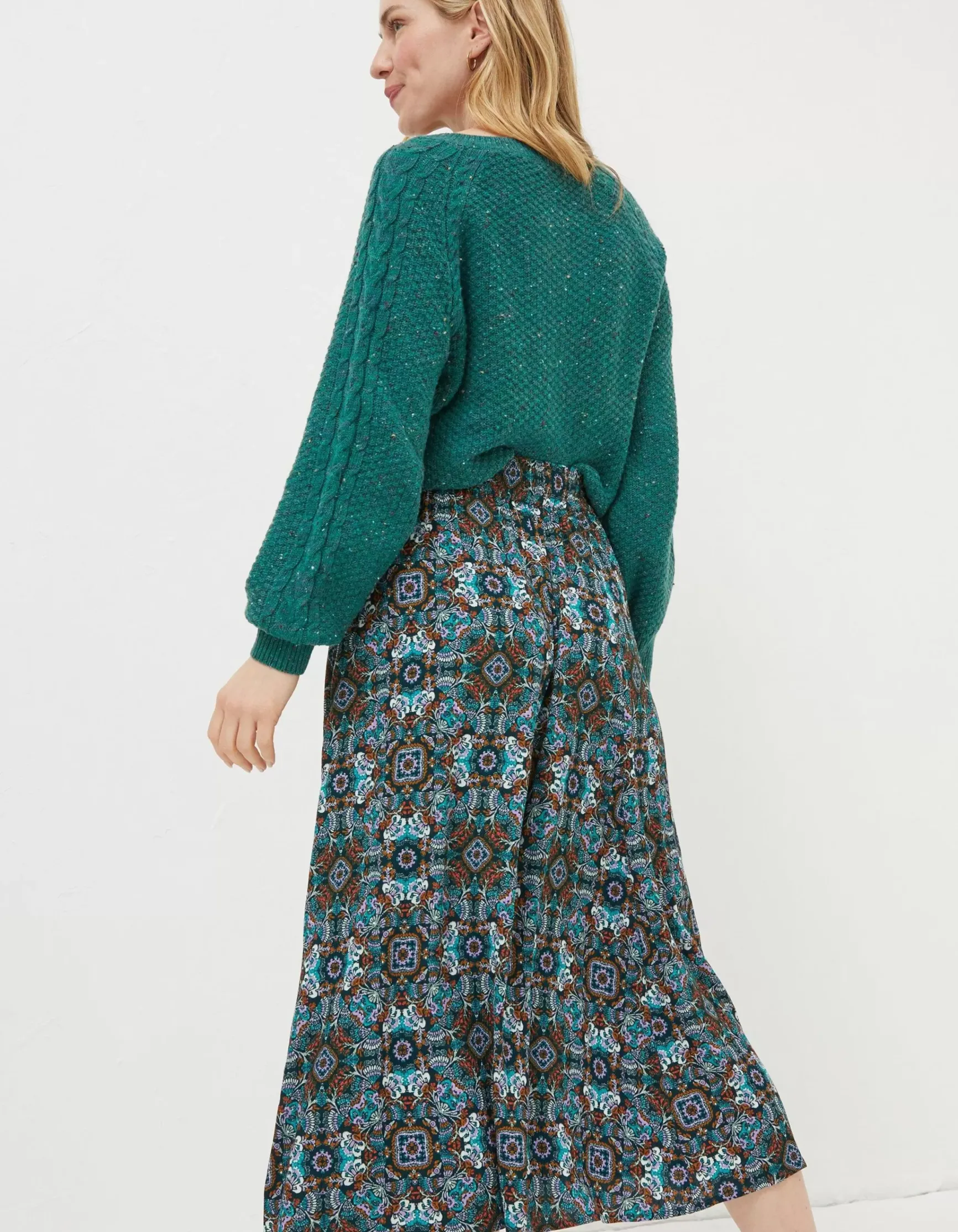 FatFace Millie Mirrored Midi Skirt|Women Skirts