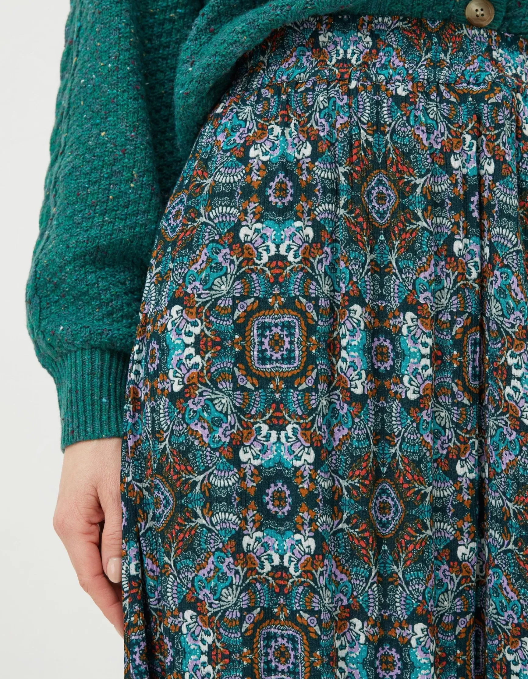 FatFace Millie Mirrored Midi Skirt|Women Skirts