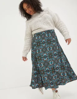 FatFace Millie Mirrored Midi Skirt|Women Skirts