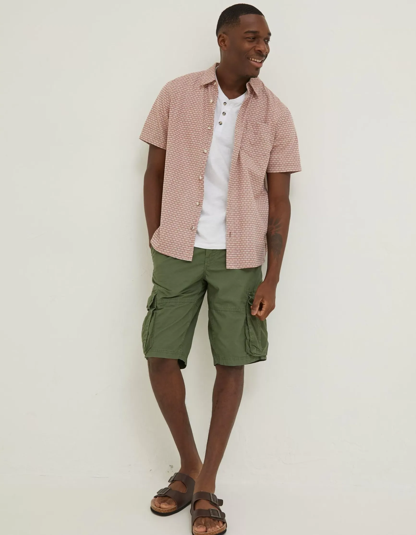FatFace Mini Geo Print Shirt|Men Shirts