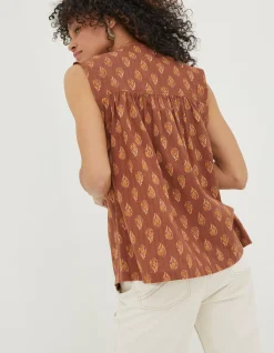 FatFace Morgan Woodblock Cami Top|Women Shirts & Blouses