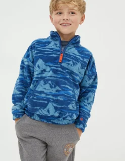 FatFace Mountains Microfleece Sweatshirt|Boys View All