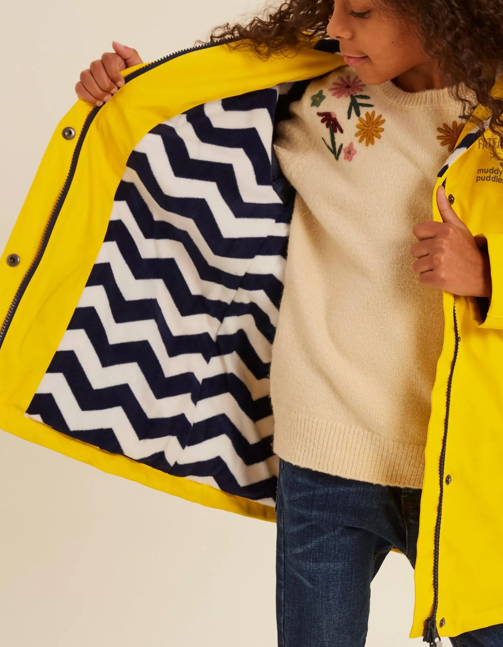 FatFace Muddy Puddle Puddleflex Plain Jacket|Girls View All