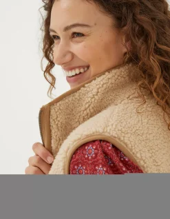 FatFace Murphy Fleece Gilet|Women Sweatshirts & Hoodies