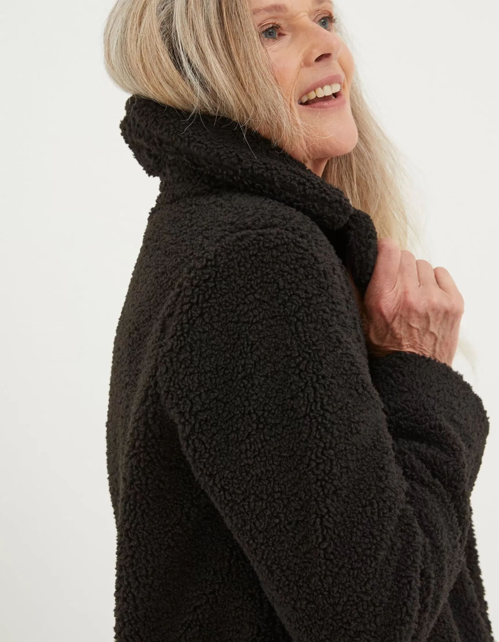 FatFace Mylah Teddy Longline Coat|Women Coats & Jackets