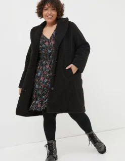 FatFace Mylah Teddy Longline Coat|Women Coats & Jackets
