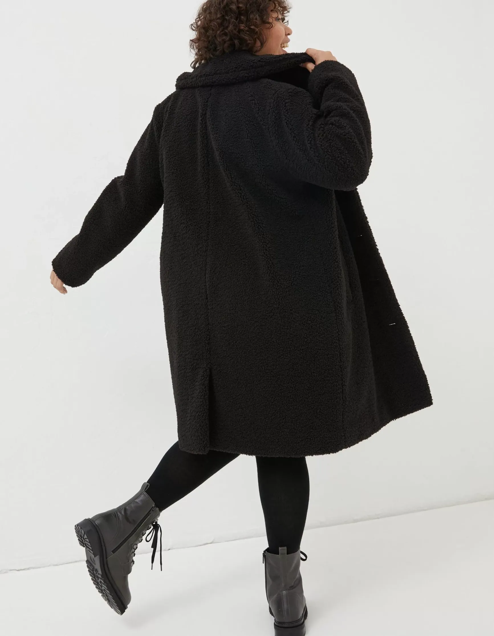 FatFace Mylah Teddy Longline Coat|Women Coats & Jackets