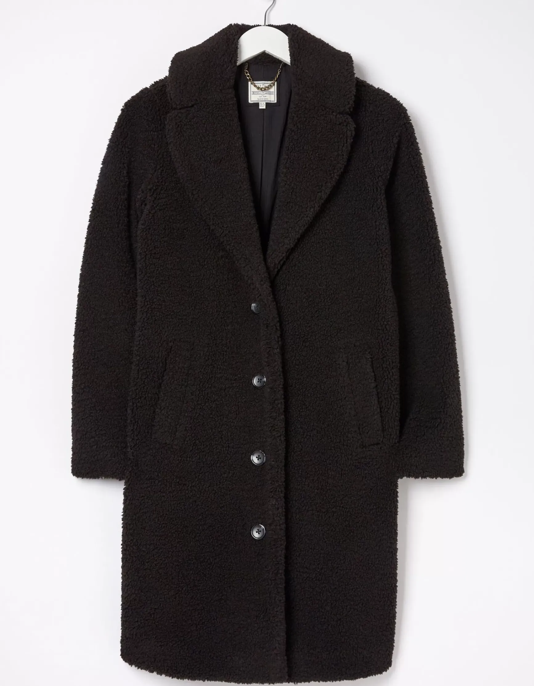 FatFace Mylah Teddy Longline Coat|Women Coats & Jackets