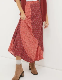 FatFace Naomi Craft Geo Midi Skirt|Women Skirts