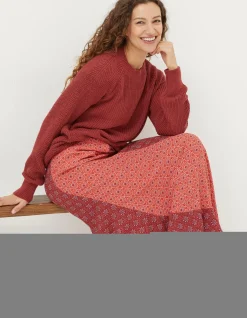FatFace Naomi Craft Geo Midi Skirt|Women Skirts