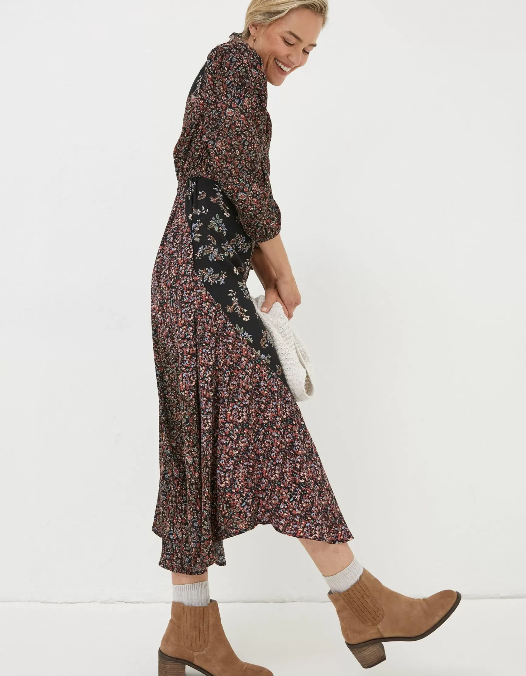 FatFace Nate Craft Floral Midi Dress|Women Dresses