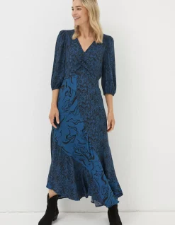 FatFace Nate Marble Patch Midi Dress|Women View All