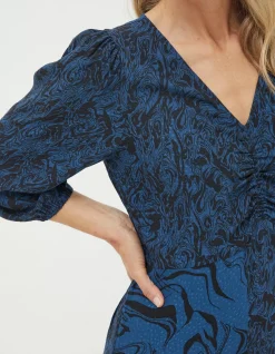 FatFace Nate Marble Patch Midi Dress|Women View All