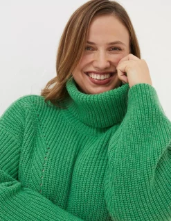 FatFace Nellie Boxy Roll Neck Jumper|Women View All