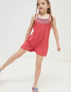 FatFace Nellie Embroidered Playsuit|Girls View All