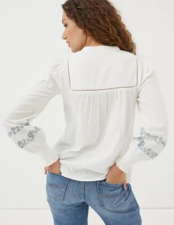 FatFace Nicole Embroidered Blouse|Women Shirts & Blouses