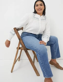 FatFace Nicole Embroidered Blouse|Women Shirts & Blouses