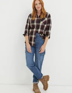 FatFace Olivia Check Shirt|Women Shirts & Blouses