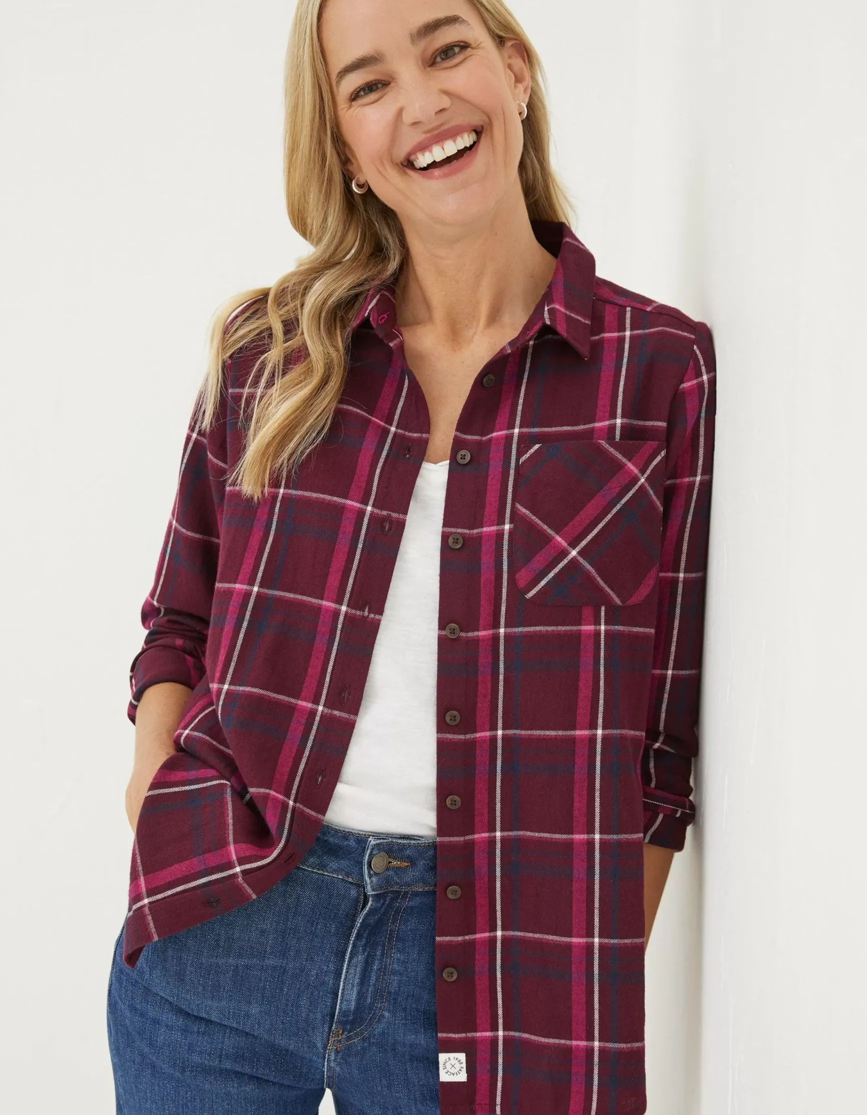 FatFace Olivia Check Shirt|Women Shirts & Blouses