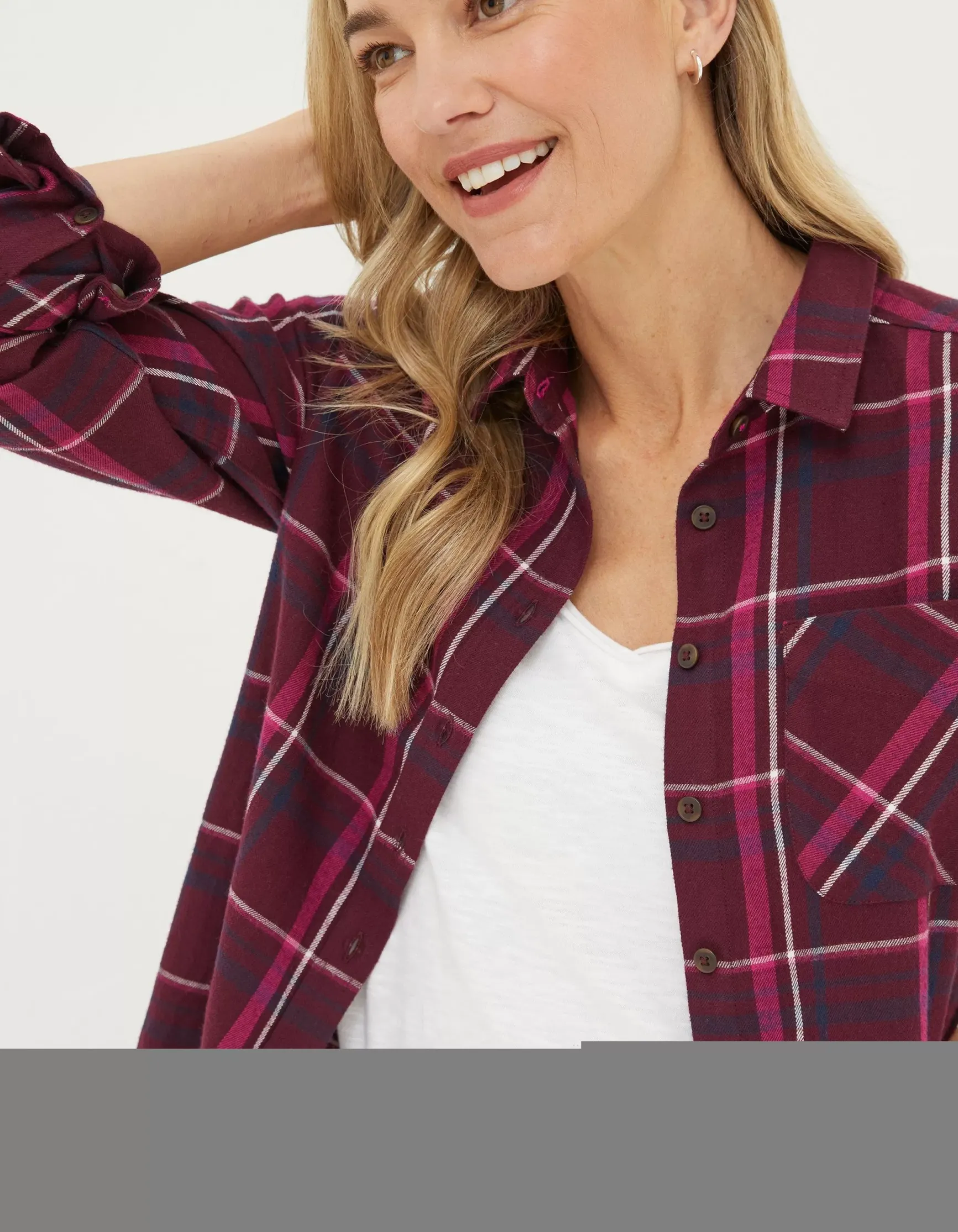 FatFace Olivia Check Shirt|Women Shirts & Blouses