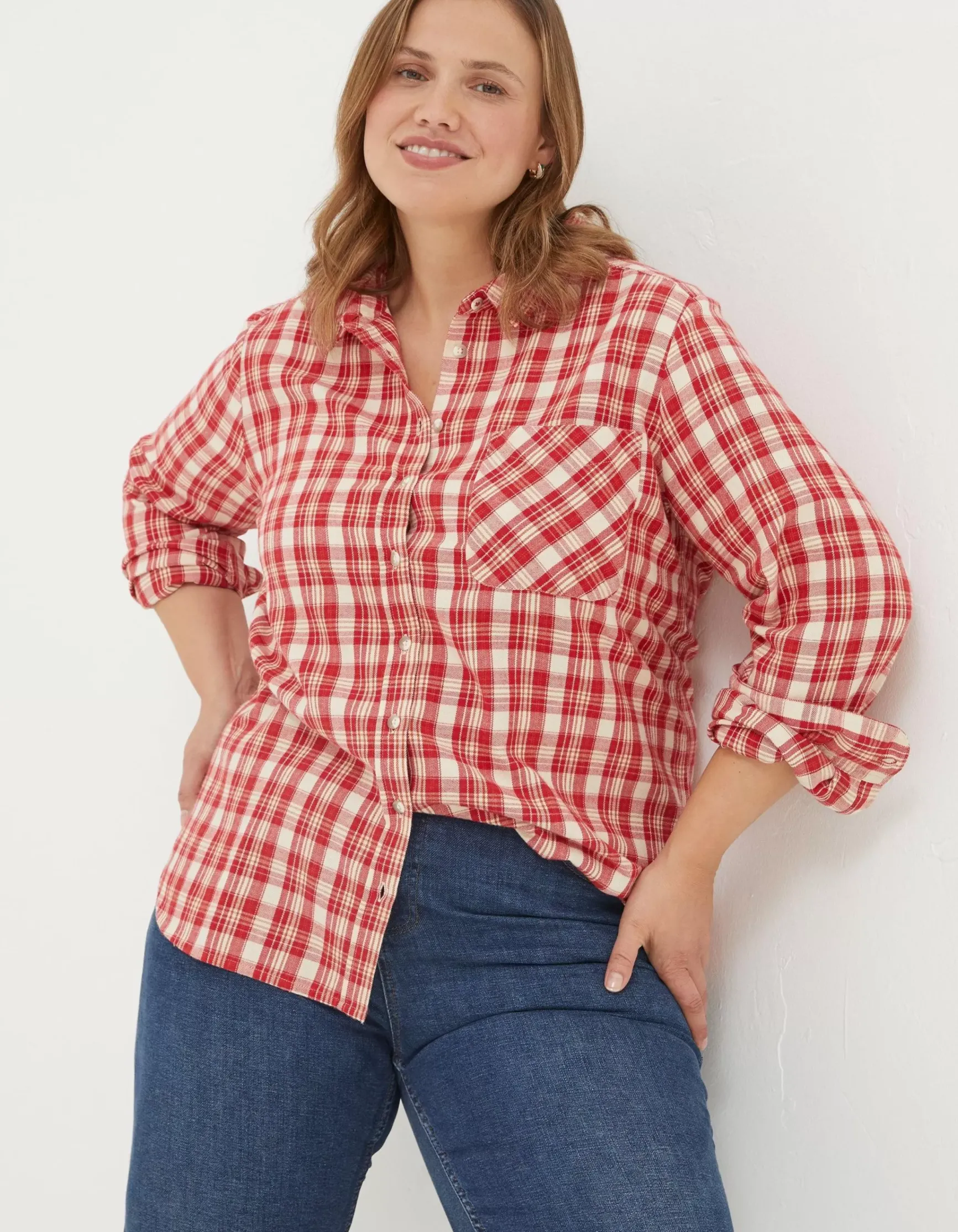 FatFace Olivia Check Shirt|Women Shirts & Blouses