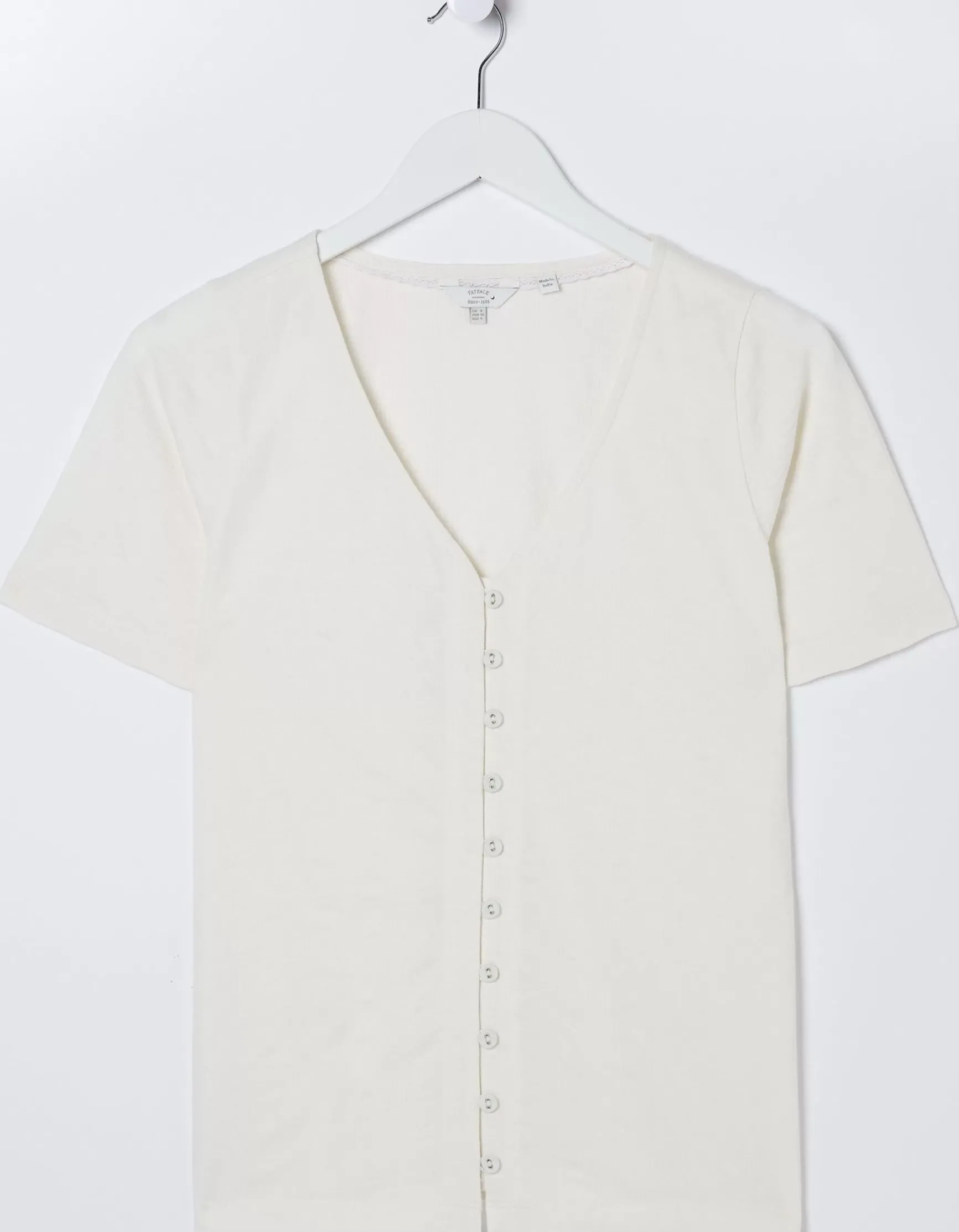 FatFace Olivia Pointelle T-Shirt|Women View All