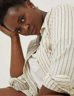 FatFace Olivia Stripe Linen Blend Shirt|Women Shirts & Blouses