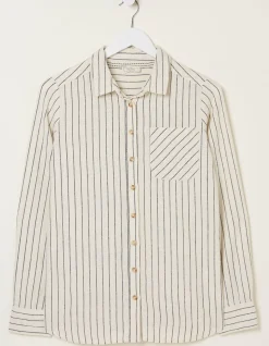 FatFace Olivia Stripe Linen Blend Shirt|Women Shirts & Blouses