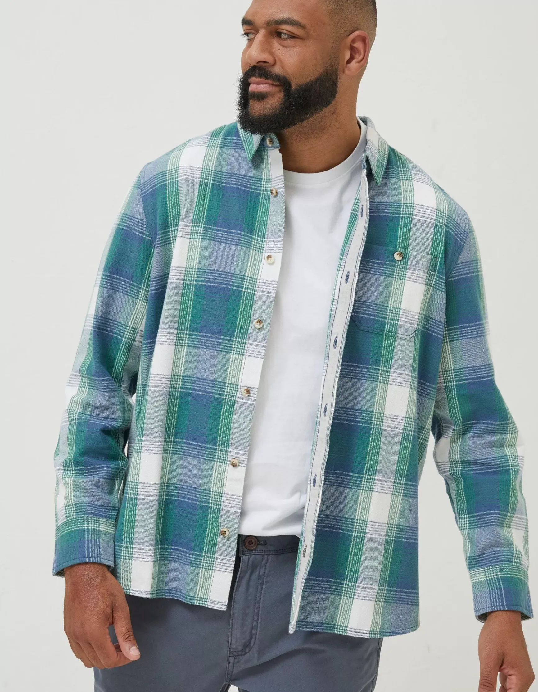 FatFace Ombre Check Shirt|Men Shirts