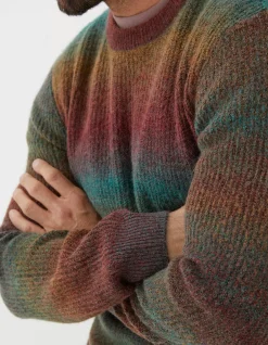 FatFace Ombre Crew Jumper|Men Knitwear