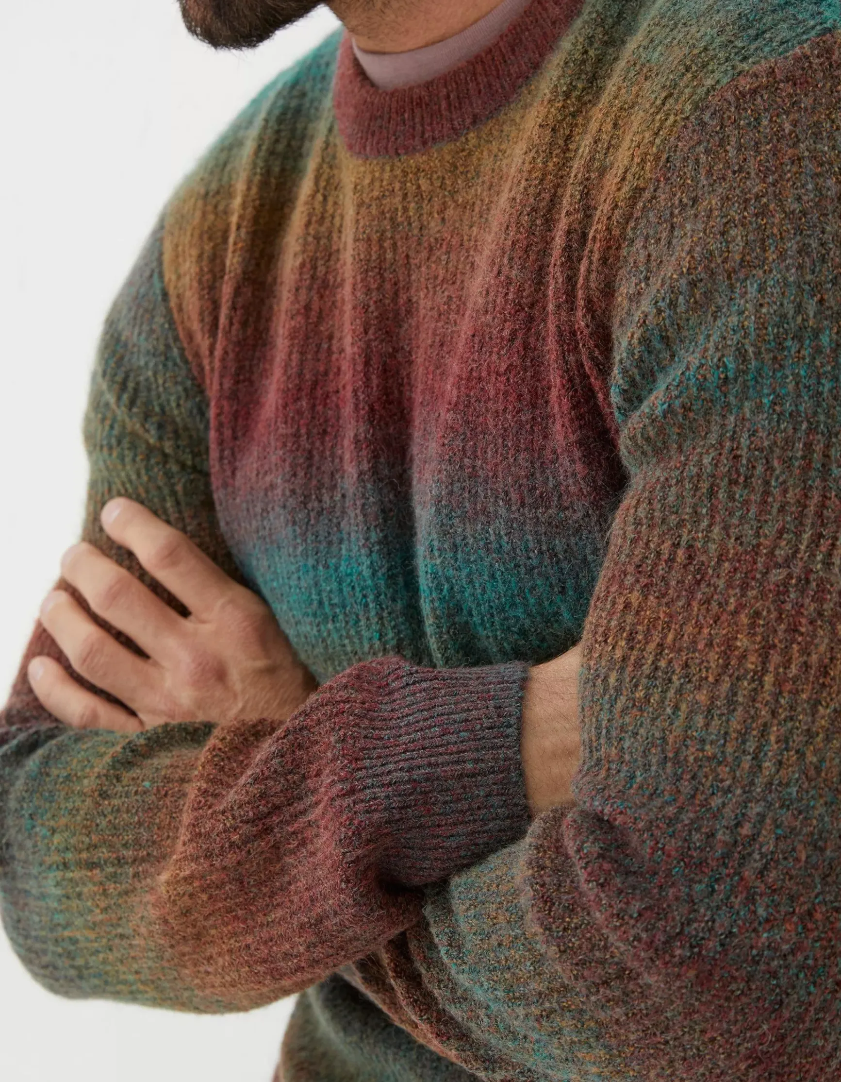 FatFace Ombre Crew Jumper|Men Knitwear
