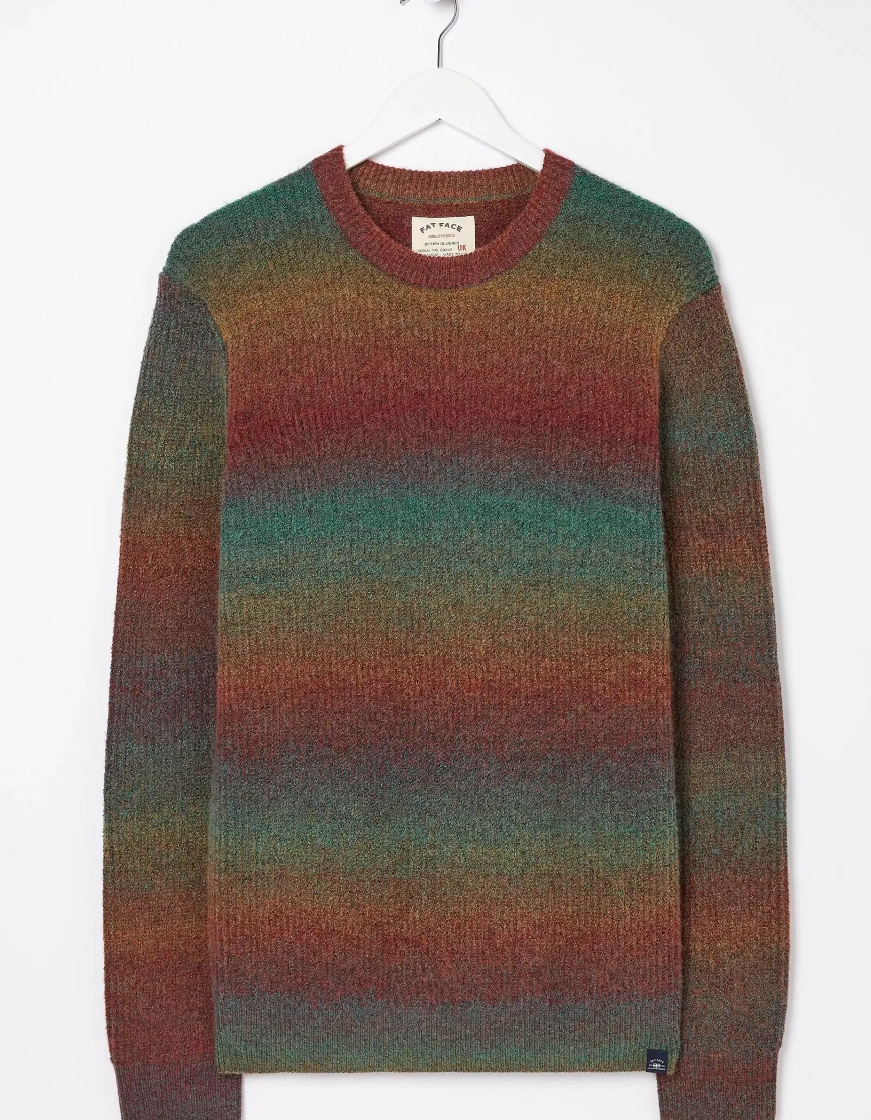 FatFace Ombre Crew Jumper|Men Knitwear