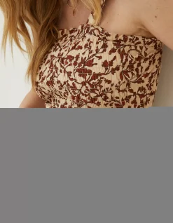 FatFace Oran Floral Smocked Cami Top|Women Shirts & Blouses